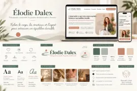 Création image de marque + site web par Duo Business.